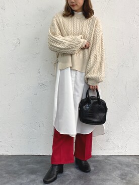 apresjour mignonさん（レディース・159cm）の冬コーディネート