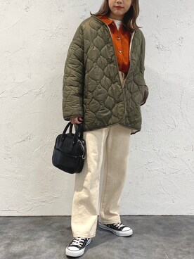 「apres jour mignon（アプレジュールミニョン）のアイテム（ブルゾン）」を使った、apresjour mignonさん（レディース・159cm）の冬コーディネート