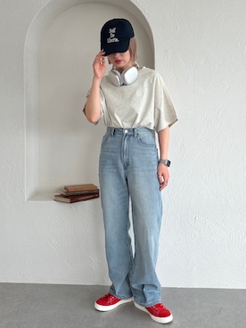 「apres jour mignon（アプレジュールミニョン）のアイテム（帽子）」を使った、apresjour mignonさん（レディース・154cm）の夏コーディネート