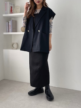 「apres jour mignon（アプレジュールミニョン）のアイテム（ジャケット/アウター）」を使った、apresjour mignonさん（レディース・156cm）の夏コーディネート