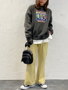 「Coming soon…」｜「アイテム（スウェット）」を使った、apresjour mignonさん（レディース・159cm）の冬コーディネート