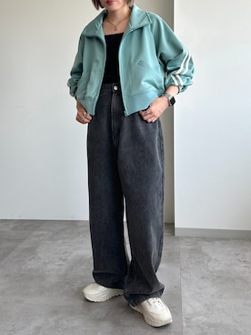 「apres jour mignon（アプレジュールミニョン）のアイテム（ジャージ）」を使った、apresjour mignonさん（レディース・153cm）の夏コーディネート