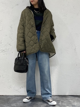 「apres jour mignon（アプレジュールミニョン）のアイテム（ジャケット/アウター）」を使った、apresjour mignonさん（レディース・159cm）の冬コーディネート
