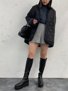 「apres jour mignon（アプレジュールミニョン）のアイテム（ブルゾン）」を使った、apresjour mignonさん（レディース・159cm）の秋コーディネート