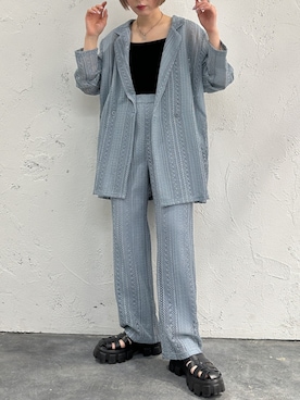 「apres jour mignon（アプレジュールミニョン）のアイテム（ジャケット/アウター）」を使った、apresjour mignonさん（レディース・154cm）の春コーディネート