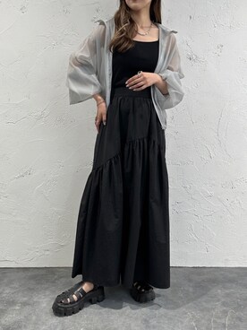 「apres jour mignon（アプレジュールミニョン）のアイテム（ジャケット/アウター）」を使った、apresjour mignonさん（レディース・156cm）の春コーディネート