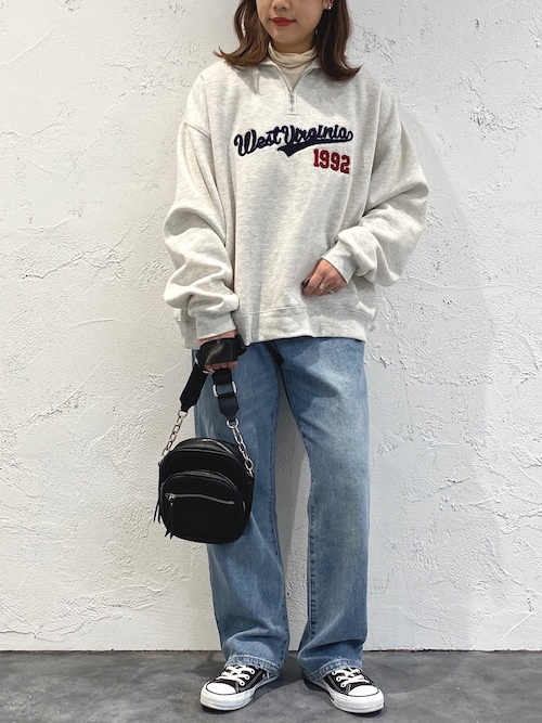 あかおに様】ジェイプレス 刺繍ロゴ ハーフジップ パンツ 2点セット