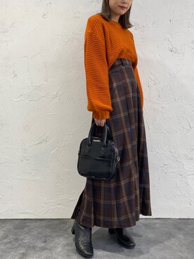 「apres jour mignon（アプレジュールミニョン）のアイテム（ブルゾン）」を使った、apresjour mignonさん（レディース・159cm）の秋コーディネート