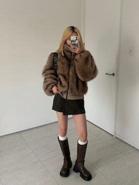 「アイテム（スカート、その他）」を使った、apresjour mignonさん（レディース・160cm）の秋コーディネート