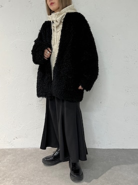 「apres jour mignon（アプレジュールミニョン）のアイテム（その他アウター）」を使った、apresjour mignonさん（レディース・154cm）の秋コーディネート