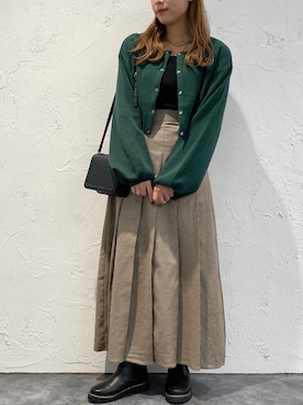 「チェック柄に恋してる」｜「アイテム（その他トップス）」を使った、apresjour mignonさん（レディース・159cm）の秋コーディネート