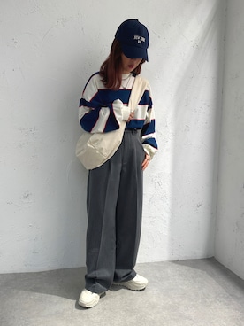 「apres jour mignon（アプレジュールミニョン）のアイテム（帽子）」を使った、apresjour mignonさん（レディース・154cm）の冬コーディネート