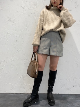 「apres jour mignon（アプレジュールミニョン）のアイテム（ブルゾン）」を使った、apresjour mignonさん（レディース・159cm）の秋コーディネート