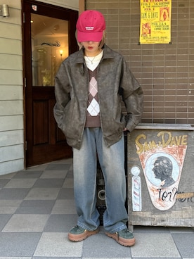 「apres jour mignon（アプレジュールミニョン）のアイテム（ジャケット/アウター）」を使った、apresjour mignonさん（レディース・154cm）の秋コーディネート