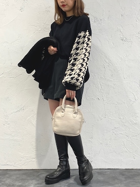 「apres jour mignon（アプレジュールミニョン）のアイテム（ブルゾン）」を使った、apresjour mignonさん（レディース・159cm）の冬コーディネート