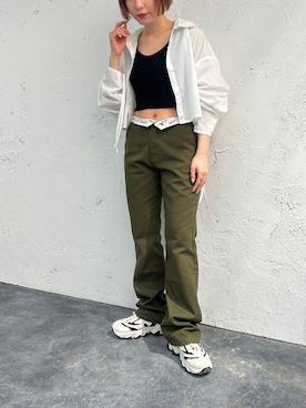 「春服デビュー宣言」｜「アイテム（タンクトップ）」を使った、apresjour mignonさん（レディース・154cm）の春コーディネート