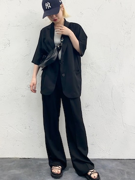 「apres jour mignon（アプレジュールミニョン）のアイテム（ジャケット/アウター）」を使った、apresjour mignonさん（レディース・155cm）の春コーディネート
