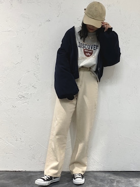 「apres jour mignon（アプレジュールミニョン）のアイテム（ジャケット/アウター）」を使った、apresjour mignonさん（レディース・159cm）の冬コーディネート