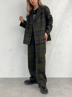 「apres jour mignon（アプレジュールミニョン）のアイテム（ジャケット/アウター）」を使った、apresjour mignonさん（レディース・154cm）の秋コーディネート