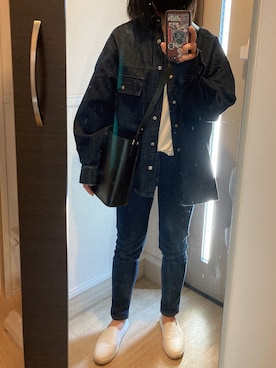 「ごきげんウィーク」｜「アイテム（スリッポン）」を使った、✳︎ℹ︎chan✳︎さん（レディース・157cm）の春コーディネート