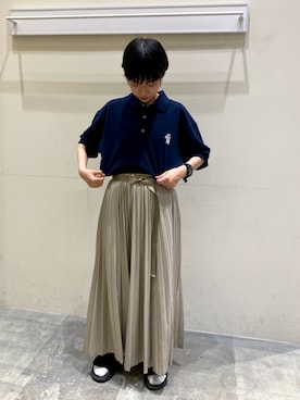 「Gramicci（グラミチ）のアイテム（シューズ）」を使った、ささきささん（レディース・149cm）の春コーディネート