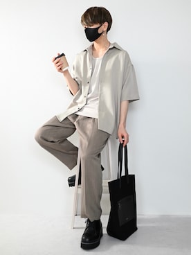 「CLEL（クレイル）のアイテム（アクセサリー）」を使った、MASAKIさん（メンズ・168cm）の夏コーディネート