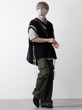 「アイテム（ベスト）」を使った、MASAKIさん（メンズ・168cm・20代）の夏コーディネート
