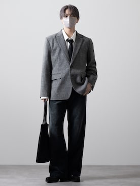 「アイテム（テーラードジャケット）」を使った、MASAKIさん（メンズ・168cm・20代）の秋コーディネート