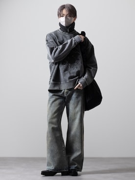 「アイテム（マフラー）」を使った、MASAKIさん（メンズ・168cm）の秋コーディネート