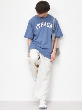 「RAGEBLUE（レイジブルー）のアイテム（Tシャツ/カットソー）」を使った、MASAKIさん（メンズ・168cm）の夏コーディネート
