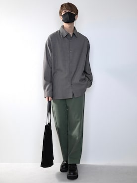 「CREARE -LINO-（クレアーレリノ）のアイテム（パンツ）」を使った、MASAKIさん（メンズ・168cm）の秋コーディネート