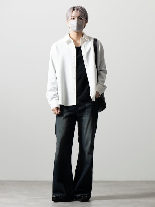 「CLEL（クレイル）の【CLEL】TR Regular Collar Shirt / TR レギュラーカラーシャツ（シャツ/ブラウス）」を使った、MASAKIさん（メンズ・168cm）の夏コーディネート
