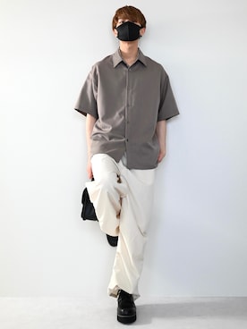 「GLOSTER（グロスター）のアイテム」を使った、MASAKIさん（メンズ・168cm）の春コーディネート