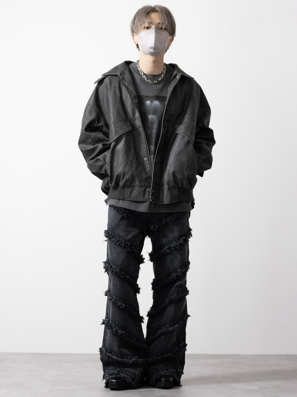 CLEL】Hard Fringe Denim Pants/ハードフリンジデニムパンツを