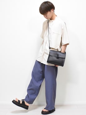 「Dr. Martens（ドクターマーチン）のアイテム（サンダル）」を使った、MASAKIさん（メンズ・168cm）の夏コーディネート