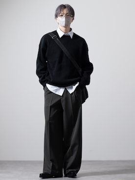 「アイテム（トップス）」を使った、MASAKIさん（メンズ・168cm・20代）の秋コーディネート