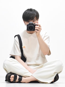 「Dr. Martens（ドクターマーチン）のアイテム（サンダル）」を使った、MASAKIさん（メンズ・168cm）の夏コーディネート