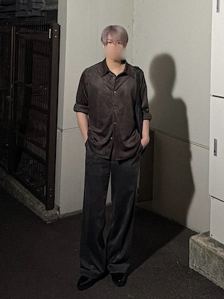 「CLEL(クレイル)の【CLEL】Double Tech Fade Slacks / ダブルテックフェード スラックス【セットアップ対応】(スラックス)」を使った、MASAKIさん(メンズ・168cm)の秋コーディネート