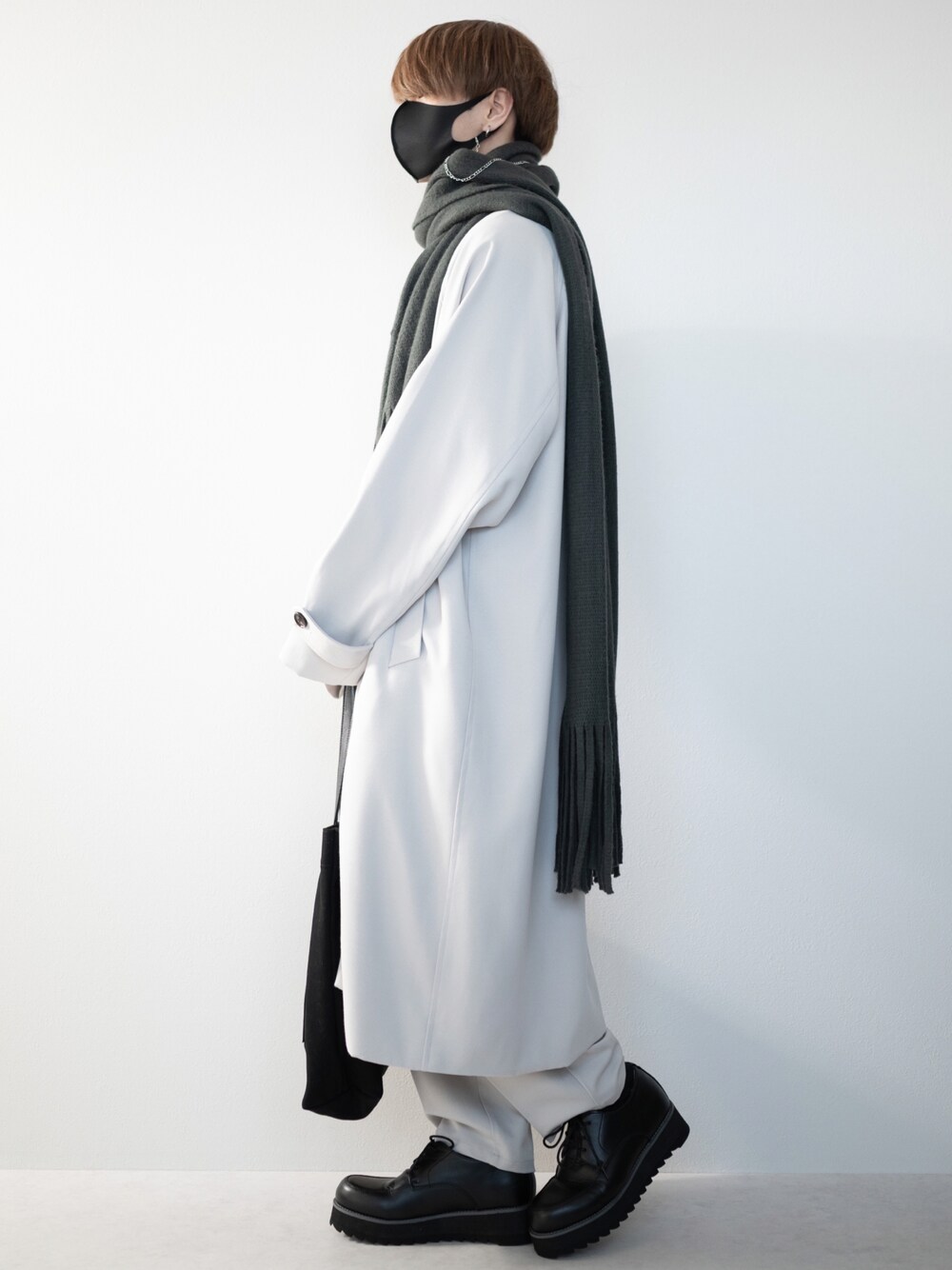 MASAKI｜CLELのステンカラーコートを使ったコーディネート - WEAR