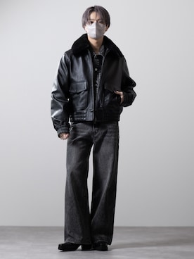 「CLEL（クレイル）のアイテム」を使った、MASAKIさん（メンズ・168cm）の冬コーディネート