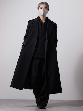「アイテム（チェスターコート）」を使った、MASAKIさん（メンズ・168cm・20代）の夏コーディネート