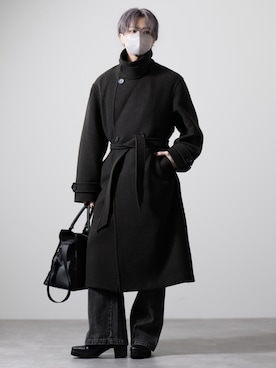 「アイテム（ボストンバッグ）」を使った、MASAKIさん（メンズ・168cm）の秋コーディネート