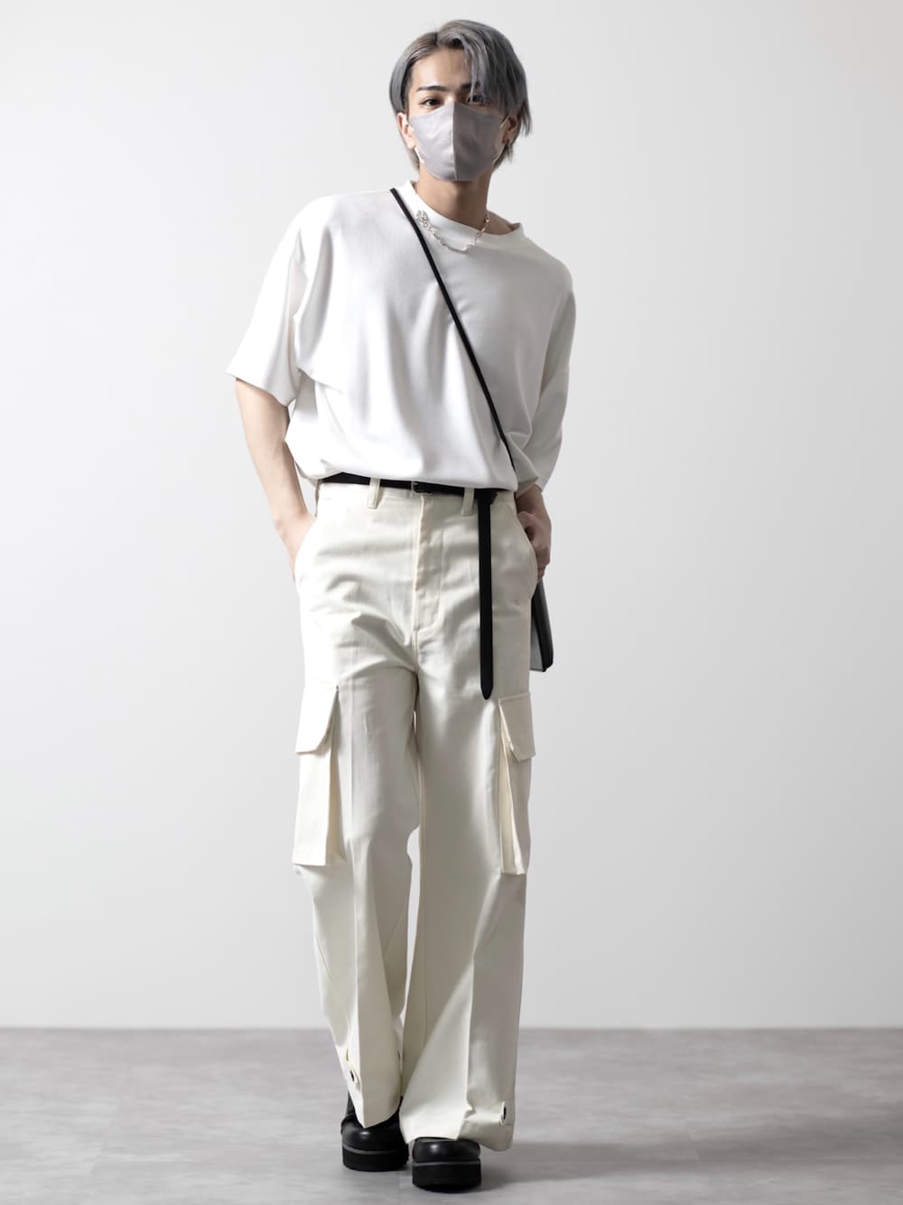 cleaveland カットソー 汗じみ防止】【ウォッシャブル】ゼブラネックプリントプルオーバー