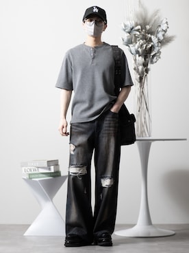 「CLEL（クレイル）のアイテム」を使った、MASAKIさん（メンズ・168cm）の春コーディネート
