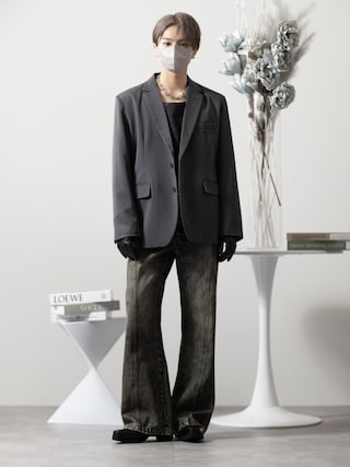 「CLEL(クレイル)の【CLEL】Prime TR Single Tailored Jacket / プライムTR シングルテーラードジャケット(テーラードジャケット)」を使った、MASAKIさん(メンズ・168cm)の冬コーディネート