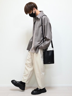 メンズのシャツ ブラウス ブラウン 茶色系 コーディネート Zozotown