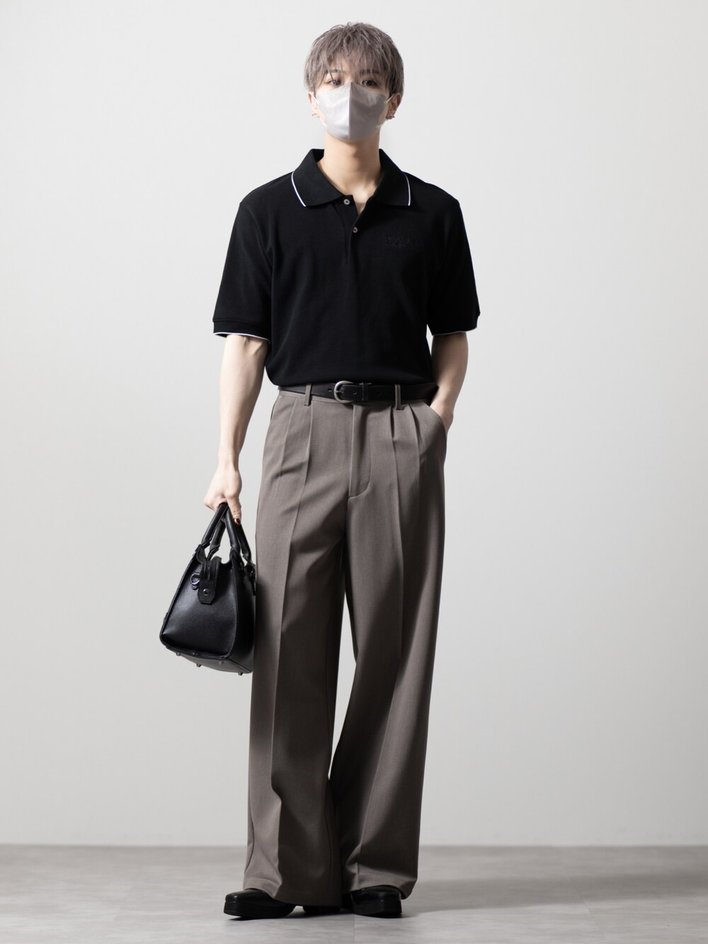 CLEL】Giza Cotton Kanoko Polo Shirt / ギザコットン 鹿子ポロシャツ 