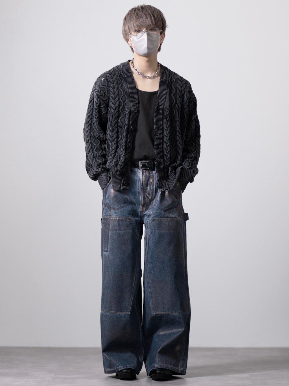 CLEL】Specially Processed Double Knee Denim Pants/特殊加工