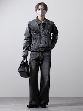 「アイテム（ハンドバッグ）」を使った、MASAKIさん（メンズ・168cm）の冬コーディネート