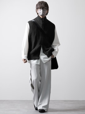 「CLEL（クレイル）のアイテム（トートバッグ）」を使った、MASAKIさん（メンズ・168cm）の冬コーディネート